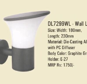 DL7299WL - Wall Light (Body color:-Graphite Gray)