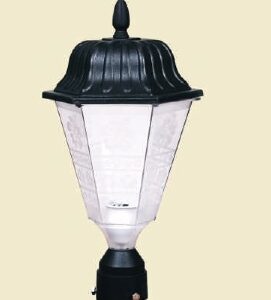DP111T - Post Top Lantern  (Body color:-Black)