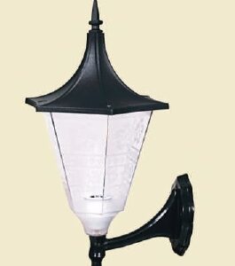 WDP222T - Wall Lantern  (Body color:-Black)