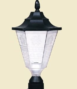 D18/15NT - Post Top Lantern  (Body color:-Black)